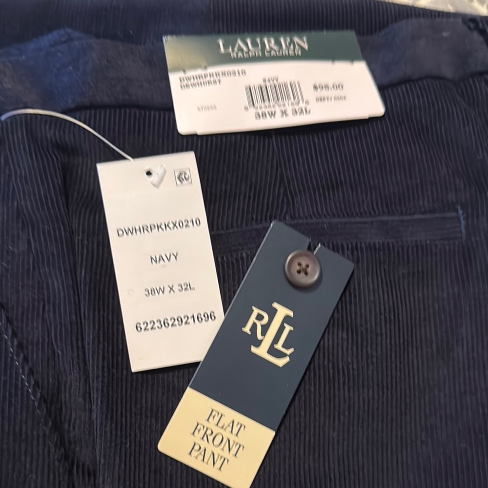 Lauren Ralph Lauren Blue Corduroy Pants